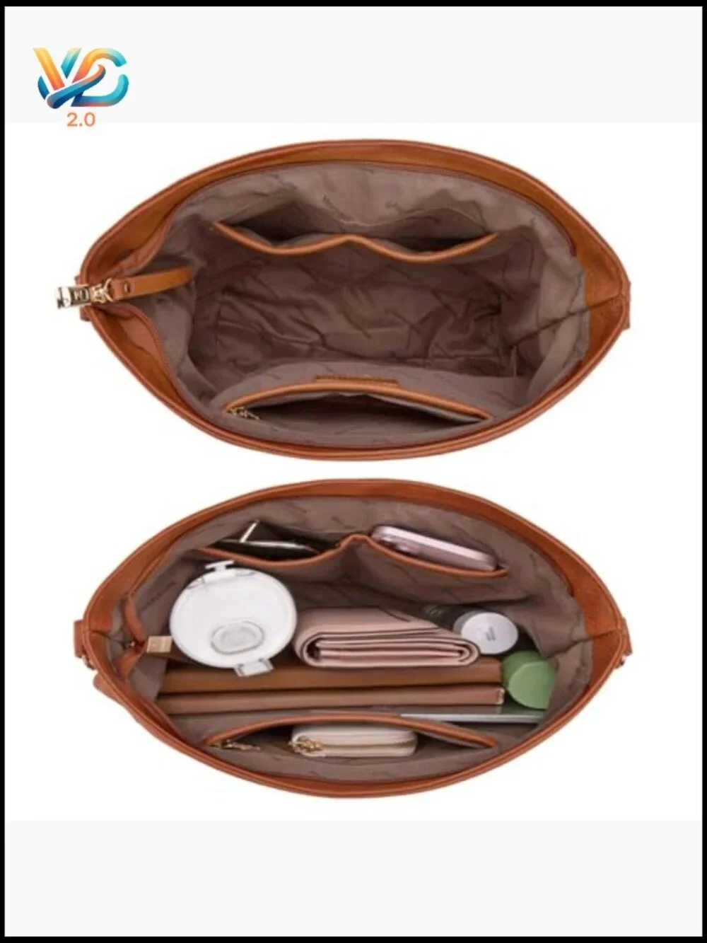 Vegan Leather Hobo Shoulder Bag Crossbody Purse Handbag Tote